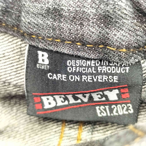 BELVE ブラックデニム バギーパンツ メンズ L