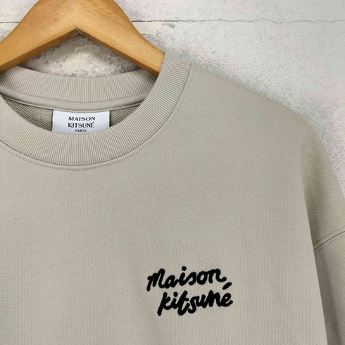 メゾンキツネ MAISON KITSUNE ハンドライティング コンフォート スウェットシャツ メンズ M