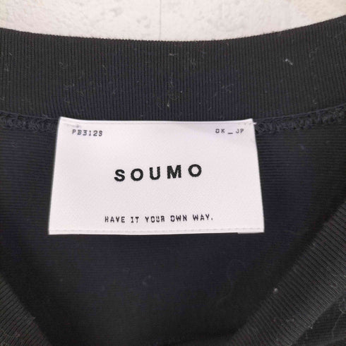 SOUMO ソウモ SEGMENT L/S セグメント 長袖 コットン カットソー メンズ 01