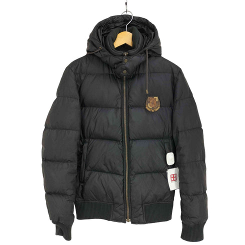ディーアンドジードルチェアンドガッバーナ D&G DOLCE&GABBANA 00S ロゴエンブレムワッペン フーテッドダウンジャケット メンズ JPN:48
