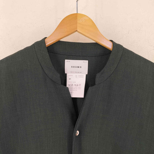 SOUMO ソウモ EASY SHIRT LONG イージー シャツ ロング メンズ 01