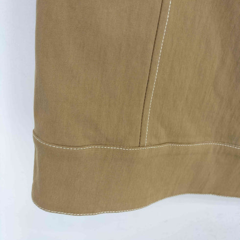 ザラ ZARA コントラストステッチ ボクシーフィットシャツジャケット メンズ import:M