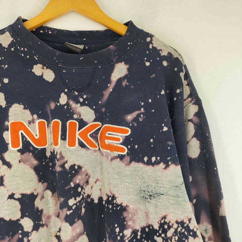 ナイキ NIKE 00S ロゴ刺繍 タイダイ クルーネックスウェット メンズ JPN:L