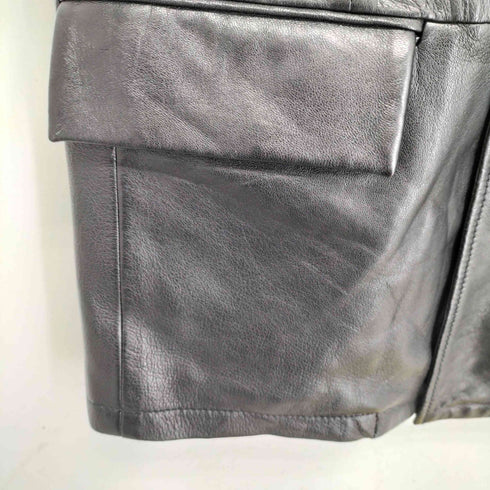 ザラ ZARA lamb leather leather collection RELAXED-FIT LEATHER BLAZER メンズ import:S