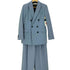 ザラ ZARA 6B ダブルブレストジャケット 2タック センタープレス ワイドスラックスパンツ レディース M