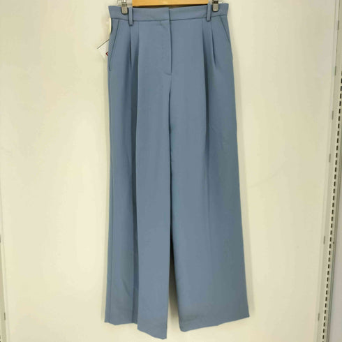 ザラ ZARA 6B ダブルブレストジャケット 2タック センタープレス ワイドスラックスパンツ レディース M