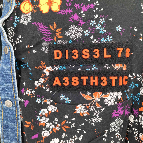 ディーゼル DIESEL フラワーデニムシャツ レディース S