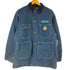 カーハート Carhartt 80S MADE IN USA プリントタグ 裏地ブランケット デニムカバーオールジャケット チョアコート メンズ 8LC