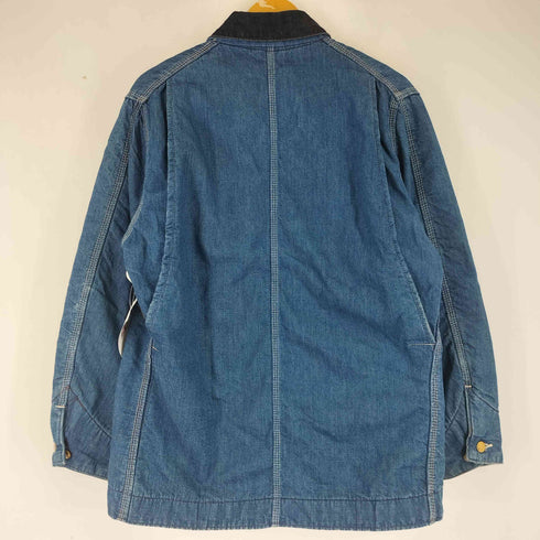 カーハート Carhartt 80S MADE IN USA プリントタグ 裏地ブランケット デニムカバーオールジャケット チョアコート メンズ 8LC