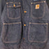 カーハート Carhartt 80S MADE IN USA プリントタグ 裏地ブランケット デニムカバーオールジャケット チョアコート メンズ 8LC