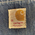 カーハート Carhartt 80S MADE IN USA プリントタグ 裏地ブランケット デニムカバーオールジャケット チョアコート メンズ 8LC