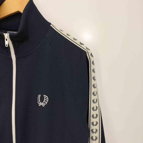 フレッドペリー FRED PERRY SPORTSWEAR ロゴ刺繍 サイドライン ハイネック トラックジャケット メンズ import:M