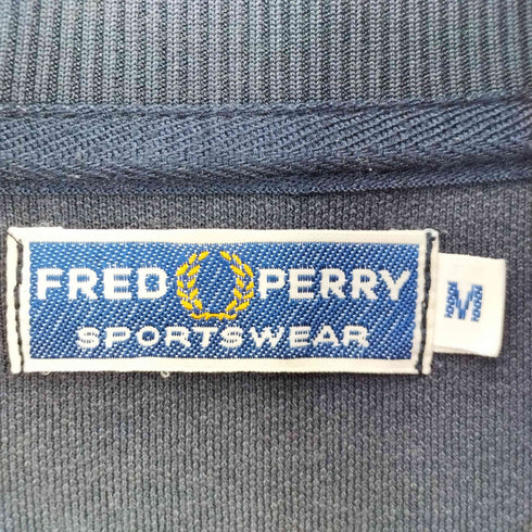 フレッドペリー FRED PERRY SPORTSWEAR ロゴ刺繍 サイドライン ハイネック トラックジャケット メンズ import:M