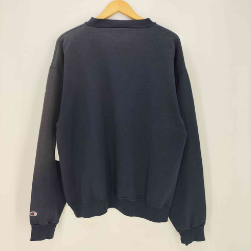 チャンピオン Champion 90s~00s メキシコ製 UNITED STATES NAVY プリント 袖目あり クルーネックスウェット メンズ import:L