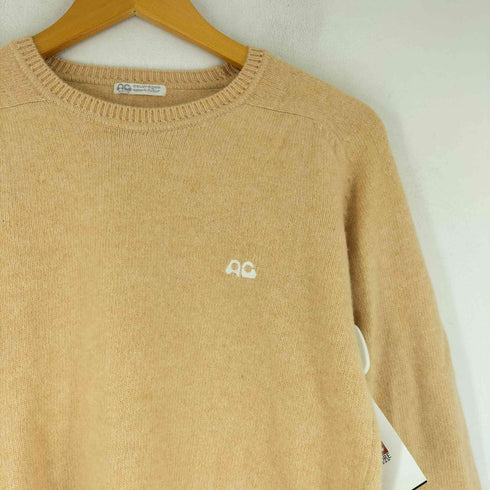 クレージュ courreges ロゴ刺繍 ウールナイロンニット レディース