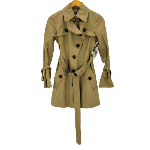 バーバリーブルーレーベル BURBERRY BLUE LABEL 裏地ノバチェック トレンチコート レディース 36