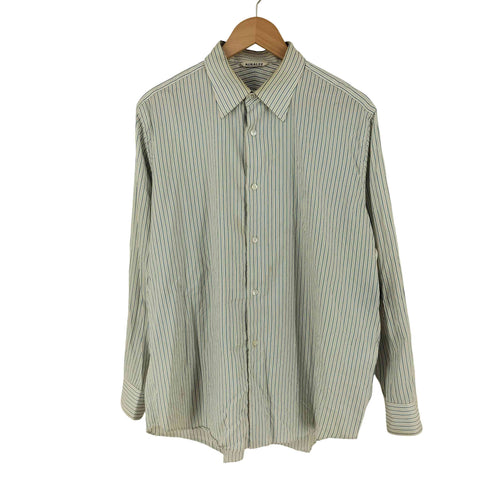 オーラリー AURALEE 251AW COTTON SILK STRIPE SHIRT コットン シルク ストライプ シャツ メンズ 3