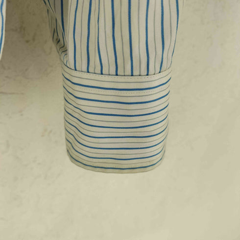 オーラリー AURALEE 251AW COTTON SILK STRIPE SHIRT コットン シルク ストライプ シャツ メンズ 3