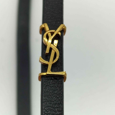 サンローランパリ SAINT LAURENT PARIS YSLロゴ カサンドラ オピウム ダブルラップ ブレスレット レディース