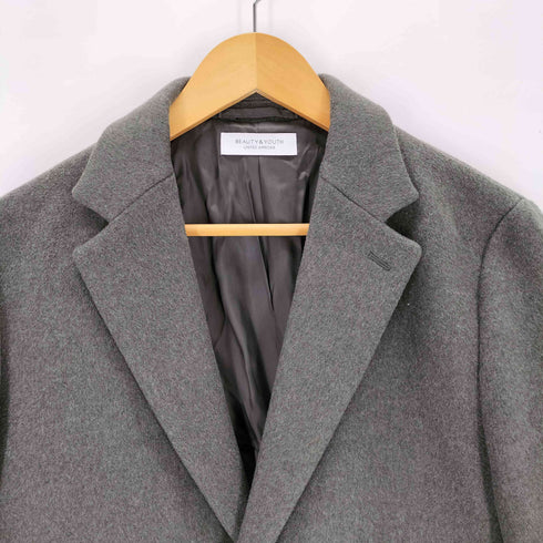 ビューティーアンドユースユナイテッドアローズ BEAUTY & YOUTH UNITED ARROWS ソリッド 120S メルトン チェスターコート メンズ JPN:L