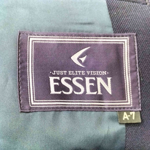 ESSEN 金ボタン ウール100 ダブルブレスト テーラードジャケット 紺ブレ メンズ A-7