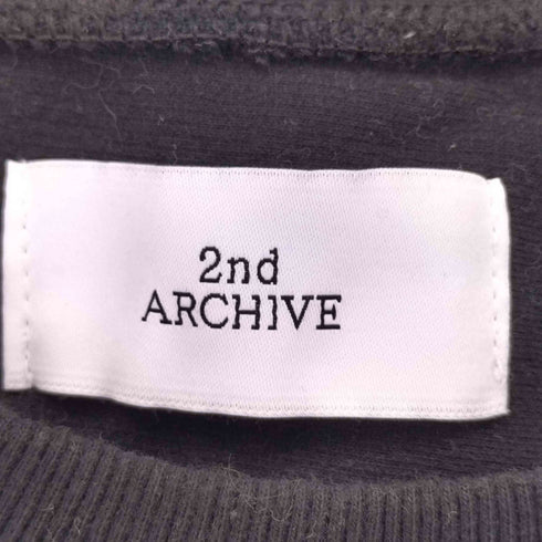 2ND ARCHIVE セカンドアーカイブ 両面プリントクルーネックスウェット メンズ