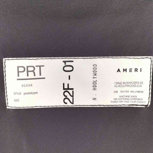 アメリ AMERI FAKE LEATHER SHIRT JACKET フェイクレザーシャツジャケット メンズ M