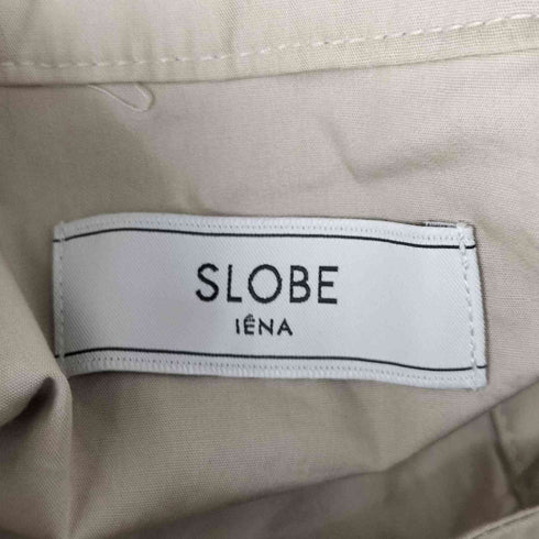 スローブイエナ SLOBE IENA ブロードギャザーノーカラーブラウス レディース