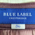 ブルーレーベルクレストブリッジ BLUE LABEL CRESTBRIDGE ロゴプレート バンドカラー チェック ミディ丈 半袖 ワンピース レディース JPN:36