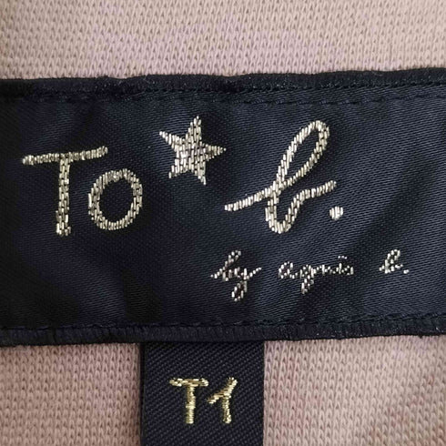 トゥービーバイアニエスベー To b. by agnes b. マルチボーダー タック ミディ丈 ノースリーブ ワンピース レディース T1