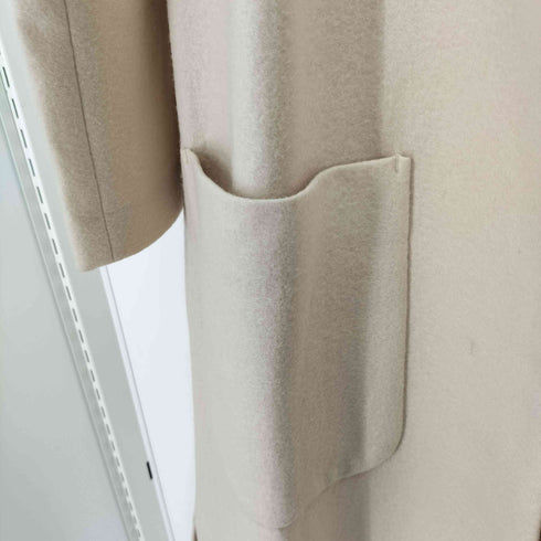 ユナイテッドアローズ UNITED ARROWS UWCC Vネック ノーカラー ロングコート レディース FREE