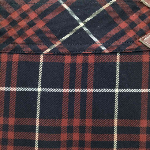 バーバリーブルーレーベル BURBERRY BLUE LABEL ノバチェック ウール ラップスカート レディース JPN:38