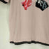 バーバリーブラックレーベル BURBERRY BLACK LABEL レイヤードデザイン フロントプリント リンガーTシャツ レディース JPN:2