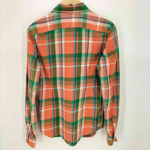 ポロラルフローレン POLO RALPH LAUREN CUSTOM FIT 現行タグ ポニー無し チェック柄 ダブルポケット 長袖 ワークシャツ メンズ import:S
