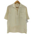 サンローランパリ SAINT LAURENT PARIS 19ss ヴァカレロ期 lace-up short-sleeve shirt ペイズリー レースアップ 半袖 シャツ メンズ F38