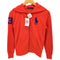ラルフローレン RALPH LAUREN ビックポニー ナンバリング ジップアップ パーカー レディース import:XS