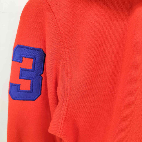 ラルフローレン RALPH LAUREN ビックポニー ナンバリング ジップアップ パーカー レディース import:XS