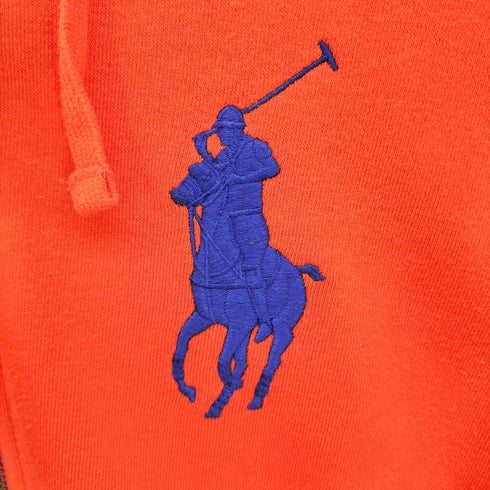 ラルフローレン RALPH LAUREN ビックポニー ナンバリング ジップアップ パーカー レディース import:XS