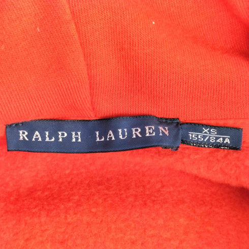 ラルフローレン RALPH LAUREN ビックポニー ナンバリング ジップアップ パーカー レディース import:XS