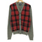 ウールリッチ WOOLRICH チェック切替 エルボーパッチ ダブルフラップポケット ウール カーディガン メンズ import:S