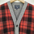 ウールリッチ WOOLRICH チェック切替 エルボーパッチ ダブルフラップポケット ウール カーディガン メンズ import:S
