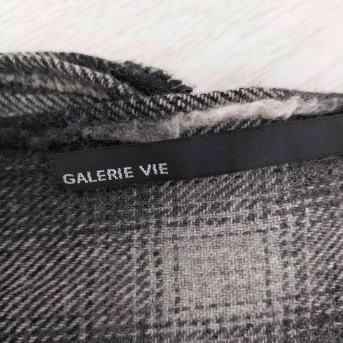 ギャルリーヴィー GALERIE VIE オンブレチェック 大判 マフラー メンズ