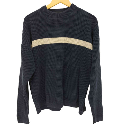 クラフトアンドバロー Croft&Barrow 00s フロントライン コットンニット メンズ import:L