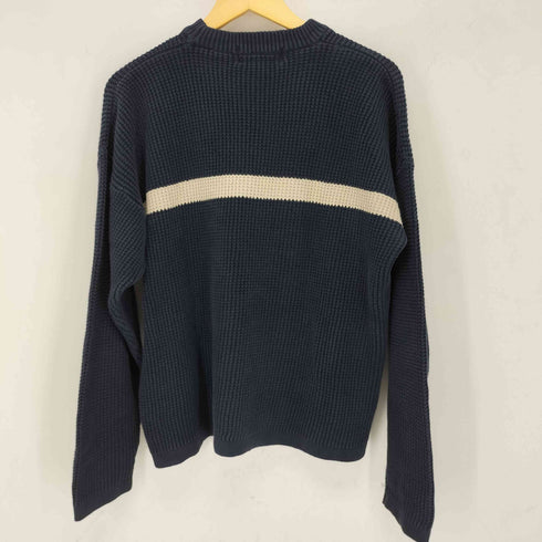 クラフトアンドバロー Croft&Barrow 00s フロントライン コットンニット メンズ import:L