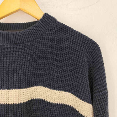 クラフトアンドバロー Croft&Barrow 00s フロントライン コットンニット メンズ import:L