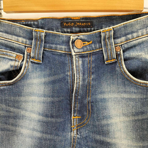 ヌーディージーンズ Nudie Jeans TUBE TOM ジップフライ スキニーデニム フェード メンズ W28L32