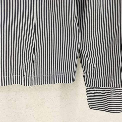 コムデギャルソンコムデギャルソン COMME des GARCONS COMME des GARCONS AD2010 10AW コットン ストライプ 長袖 丸襟 ブラウス レディース XS
