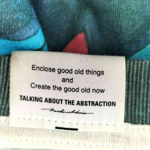 トーキングアバウトザアブストラクション TALKING ABOUT THE ABSTRACTION 25SS ART T-SHIRT 転写 アート Tシャツ メンズ M