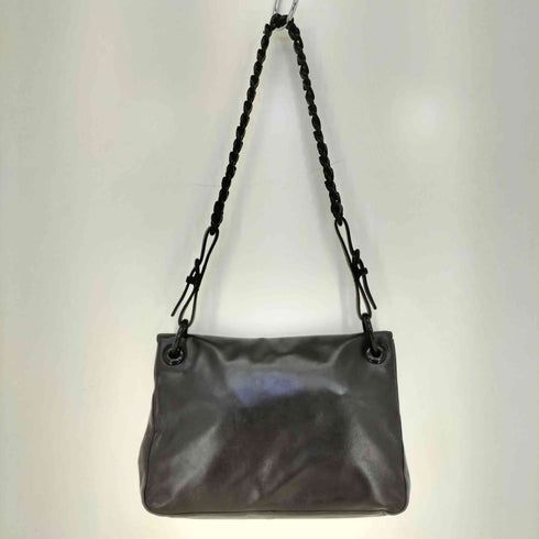 プラダ PRADA ロゴ プラスチックチェーン レザー ショルダーバッグ メンズ