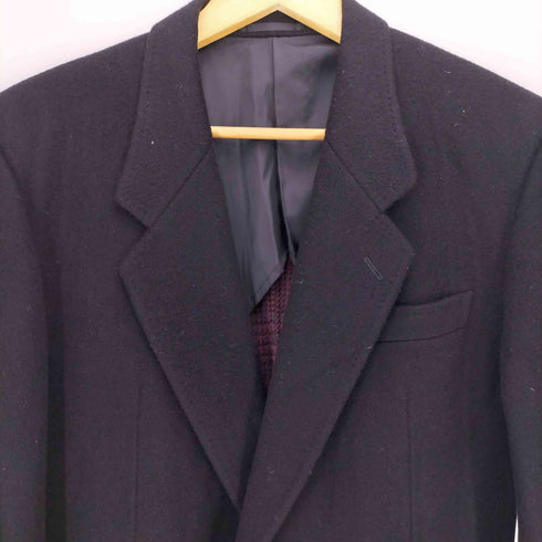 ランバンパリ LANVIN PARIS カシミヤ15%混 裏地グレンチェック 2B テーラードジャケット メンズ